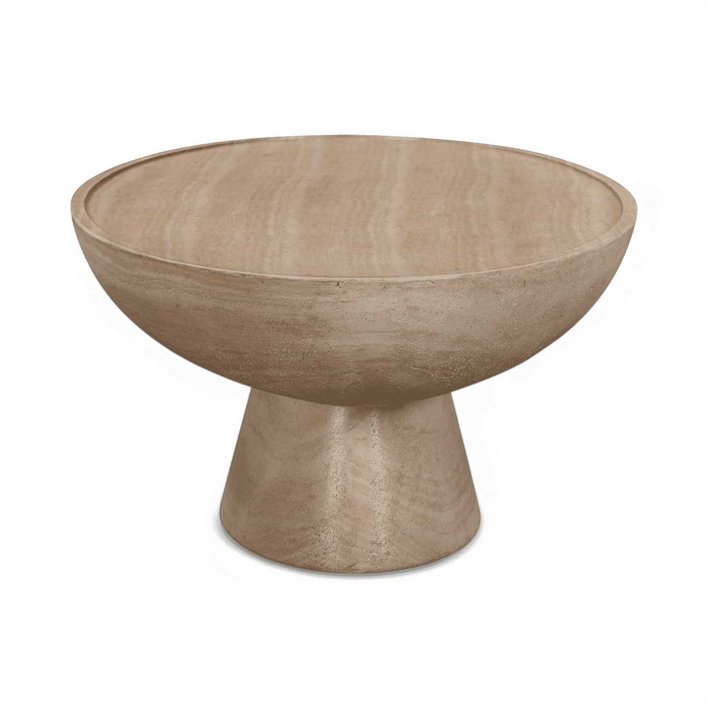 Table basse d'intérieur/extérieur en travertin Gianna