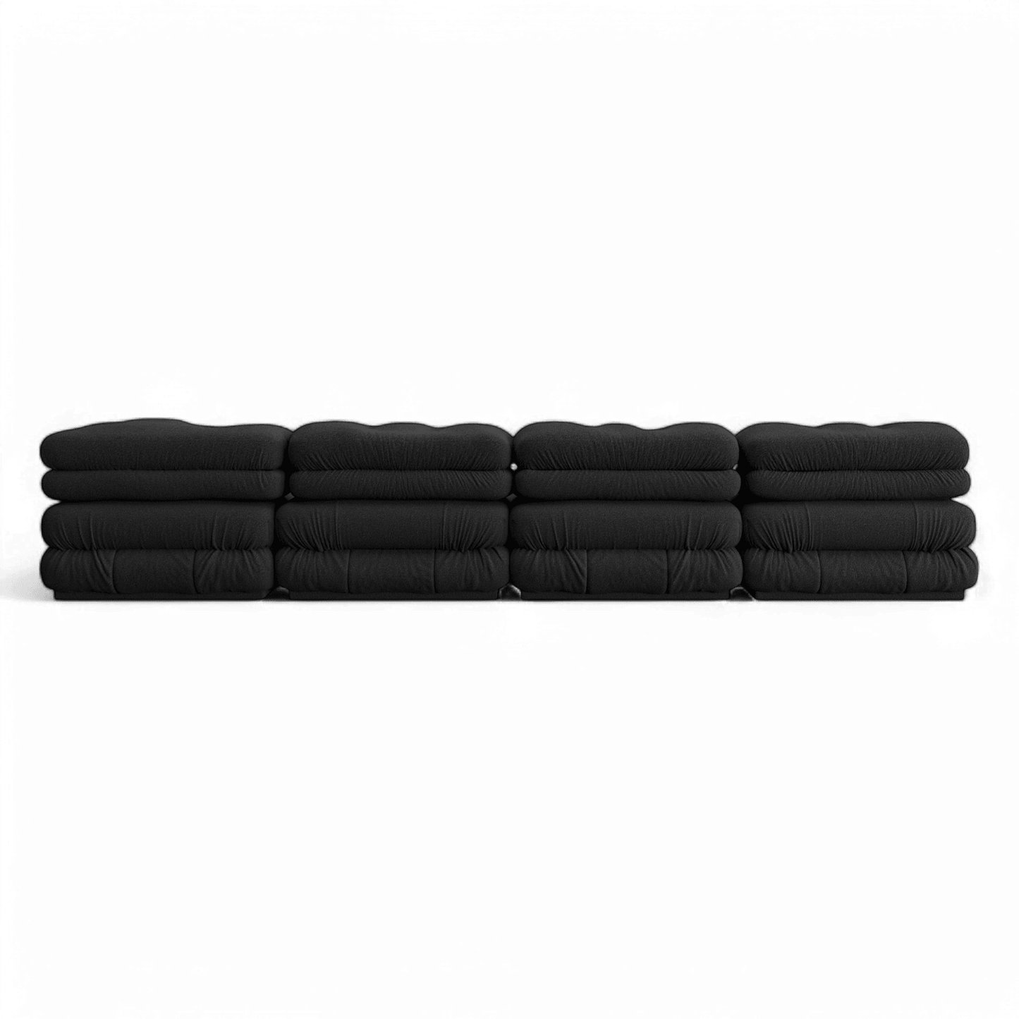 Canapé d'angle Cloud Boucle Noir | Édition limitée Modani x The Kooples