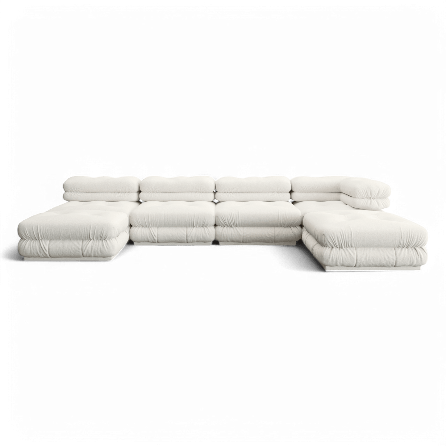Canapé d'angle Cloud Boucle Blanc | Édition limitée Modani x The Kooples