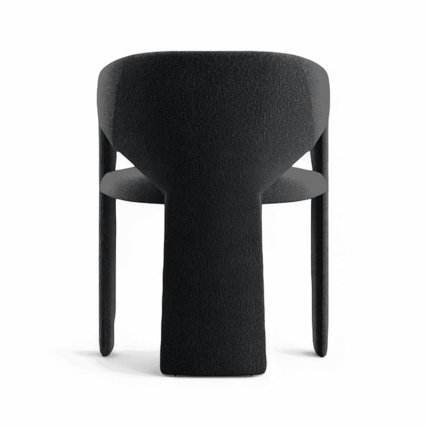Chaise de salle à manger Aria Boucle noire