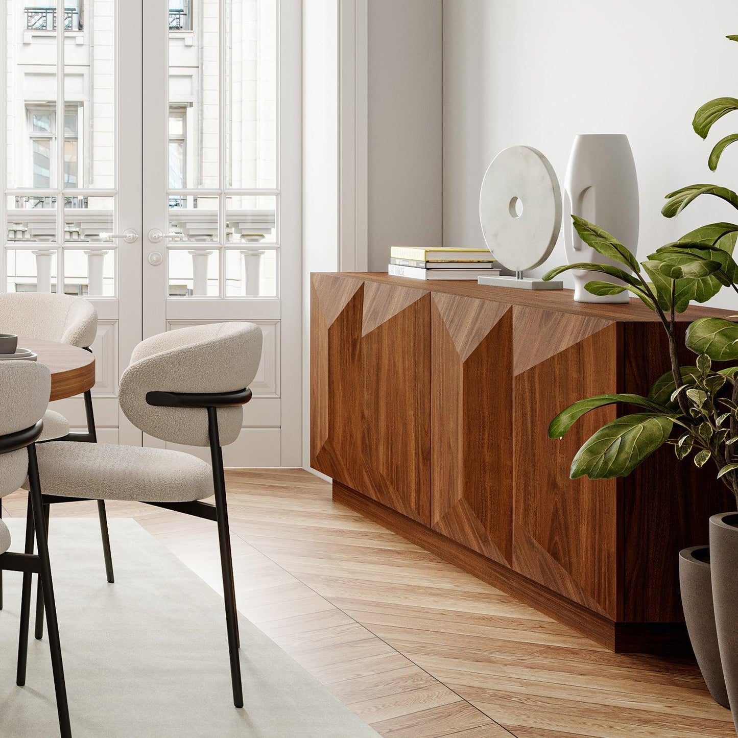 Buffet Arte en noyer