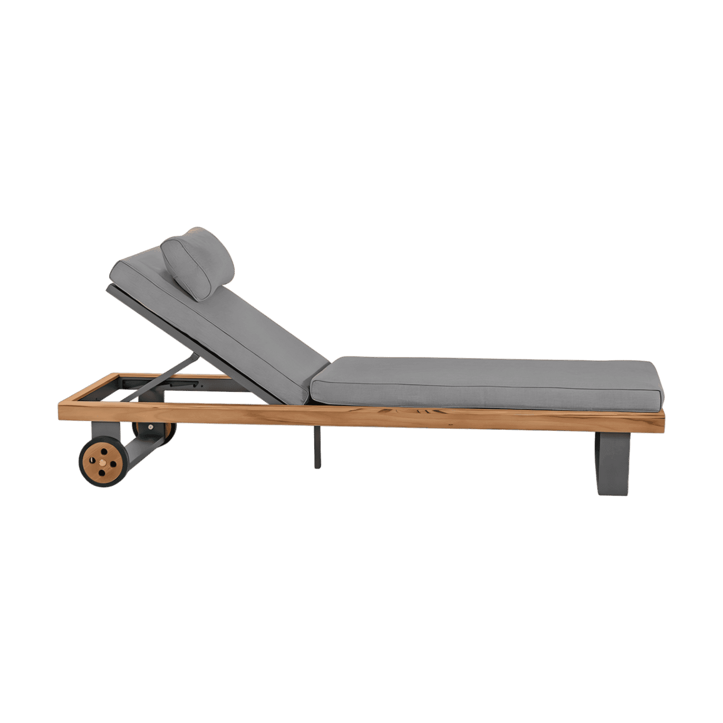 Chaise longue d'extérieur Bali gris clair