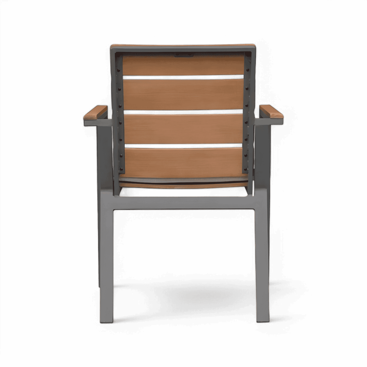 Chaise de salle à manger d'extérieur Bocay gris clair
