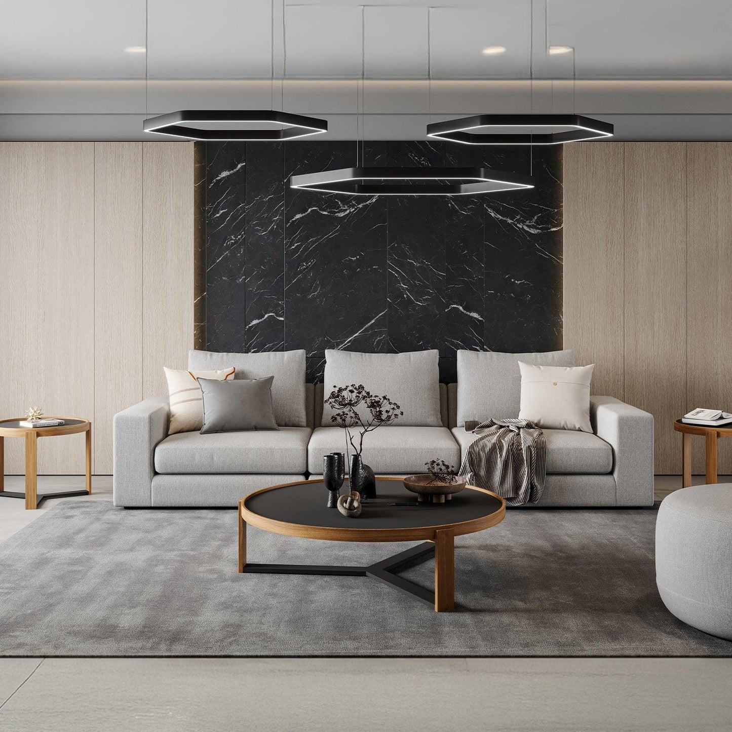 Canapé 3 pièces Braxton gris