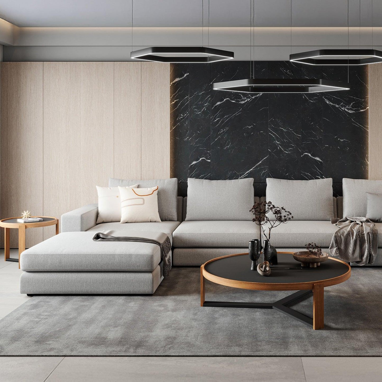 Braxton Ottoman Gris