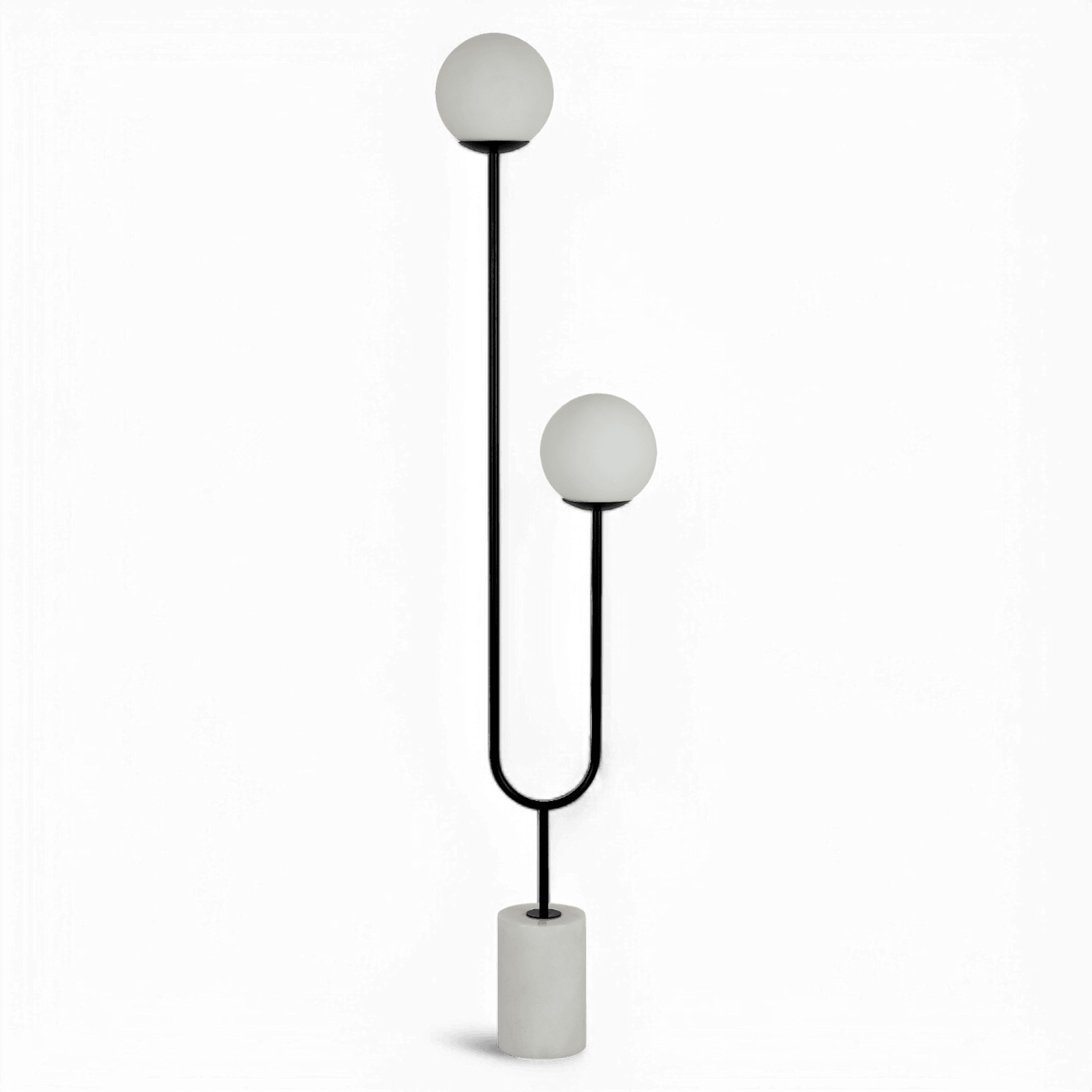 Lampadaire Brisa noir et blanc