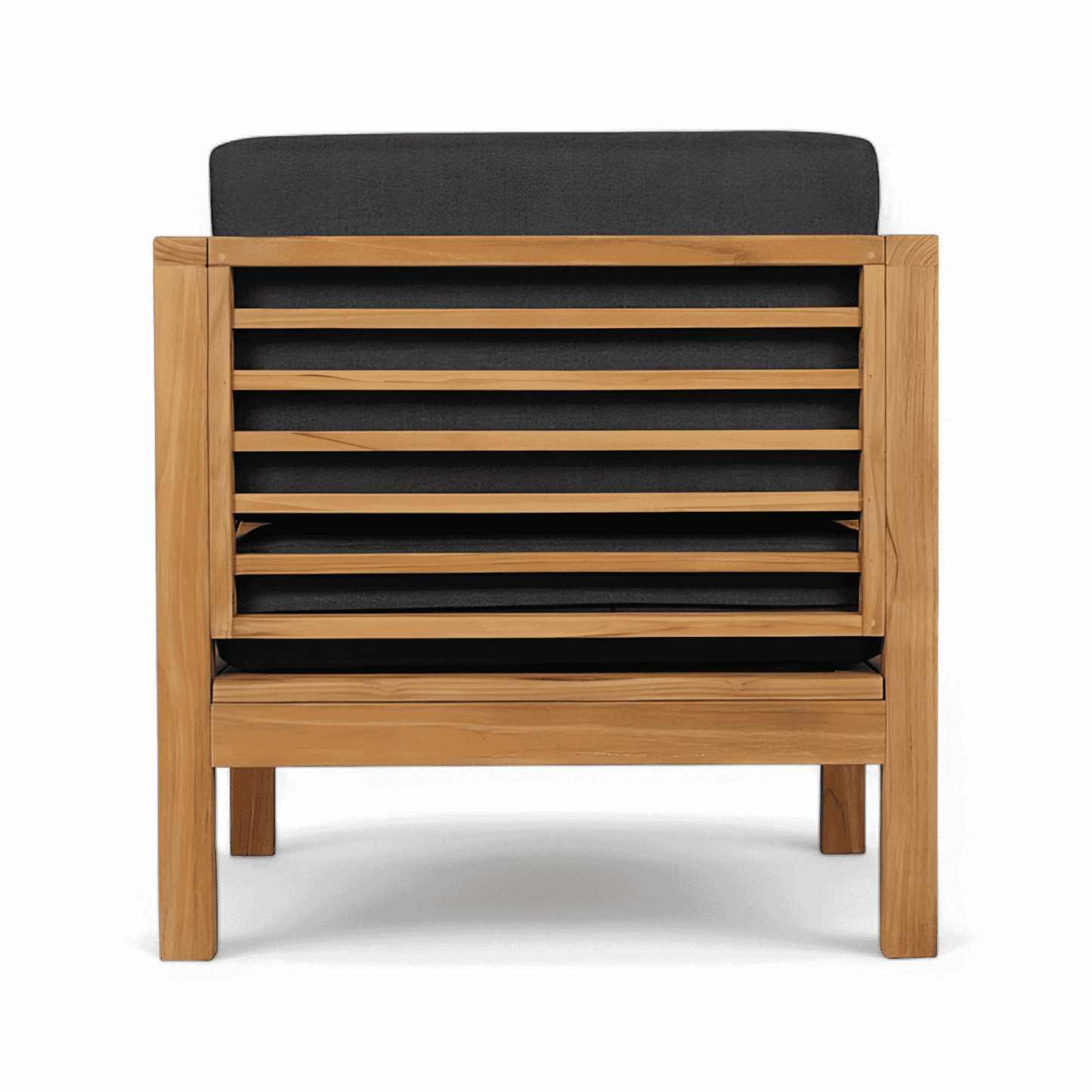 Fauteuil d'extérieur Cebu gris foncé