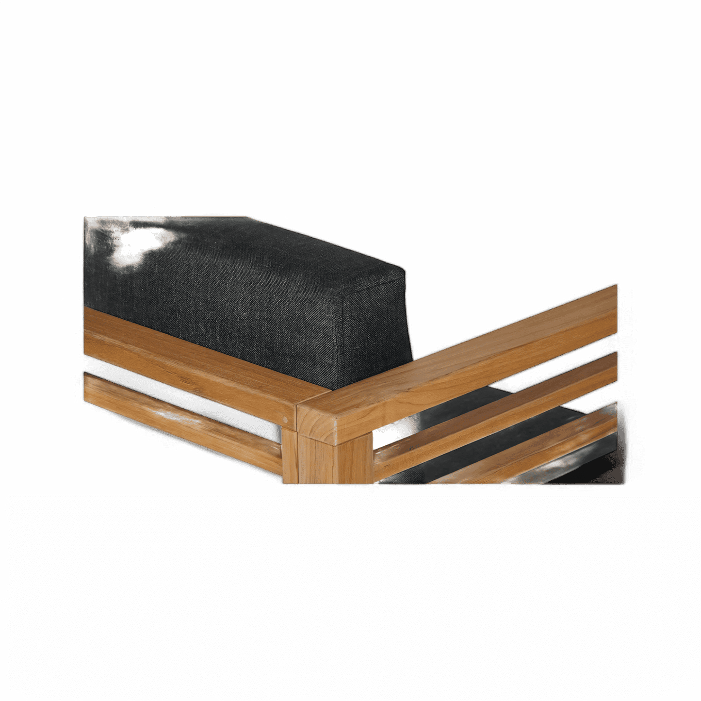 Fauteuil d'extérieur Cebu gris foncé