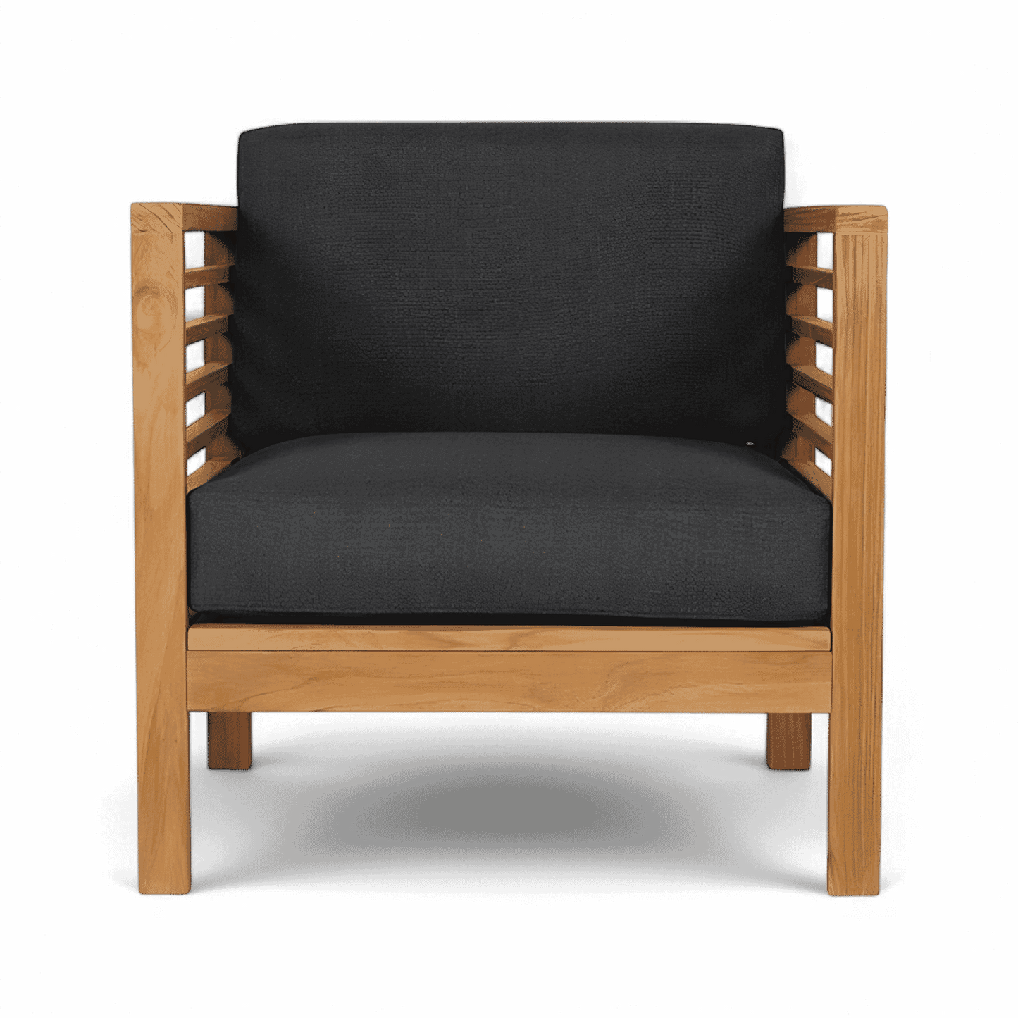 Fauteuil d'extérieur Cebu gris foncé