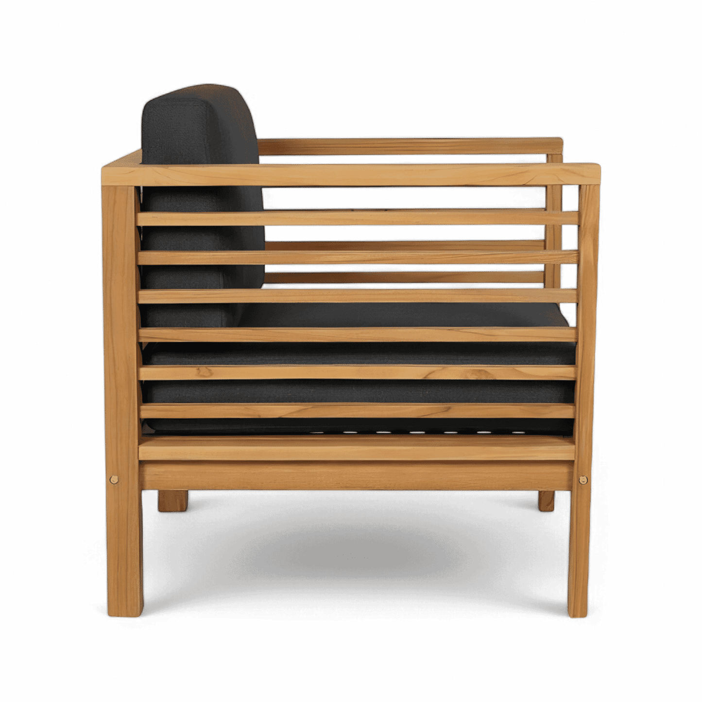 Fauteuil d'extérieur Cebu gris foncé