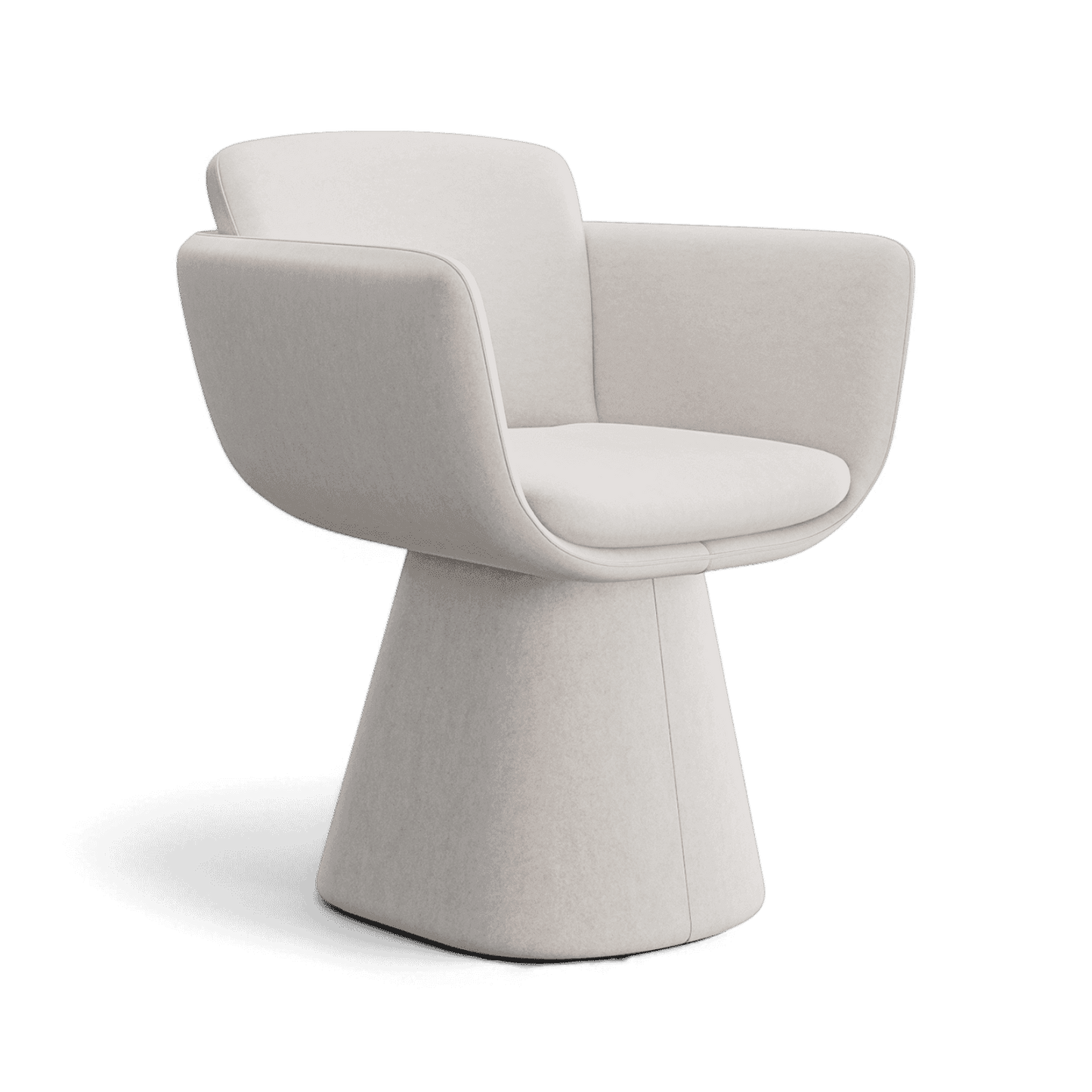 Chaise de salle à manger pivotante Rune beige