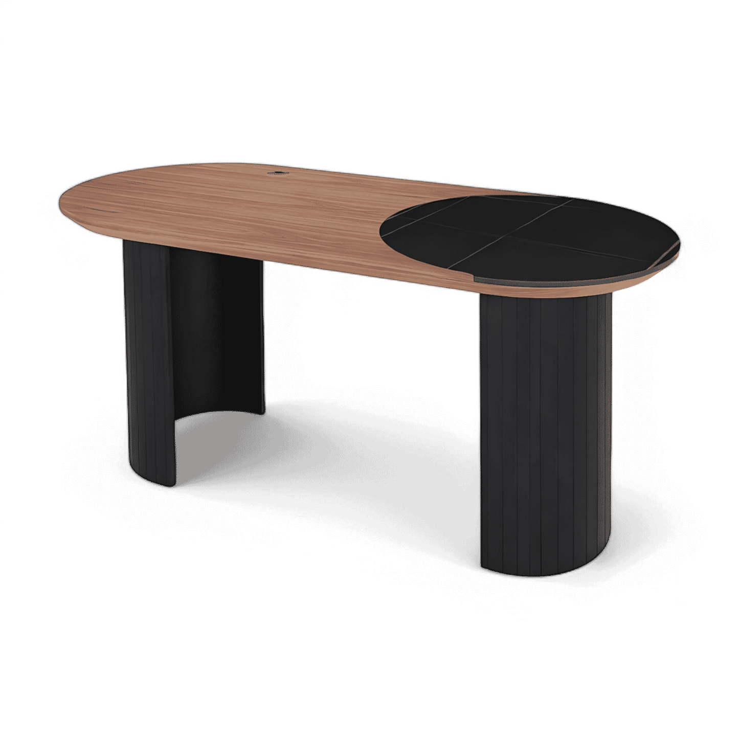 Bureau Jude en noyer et noir