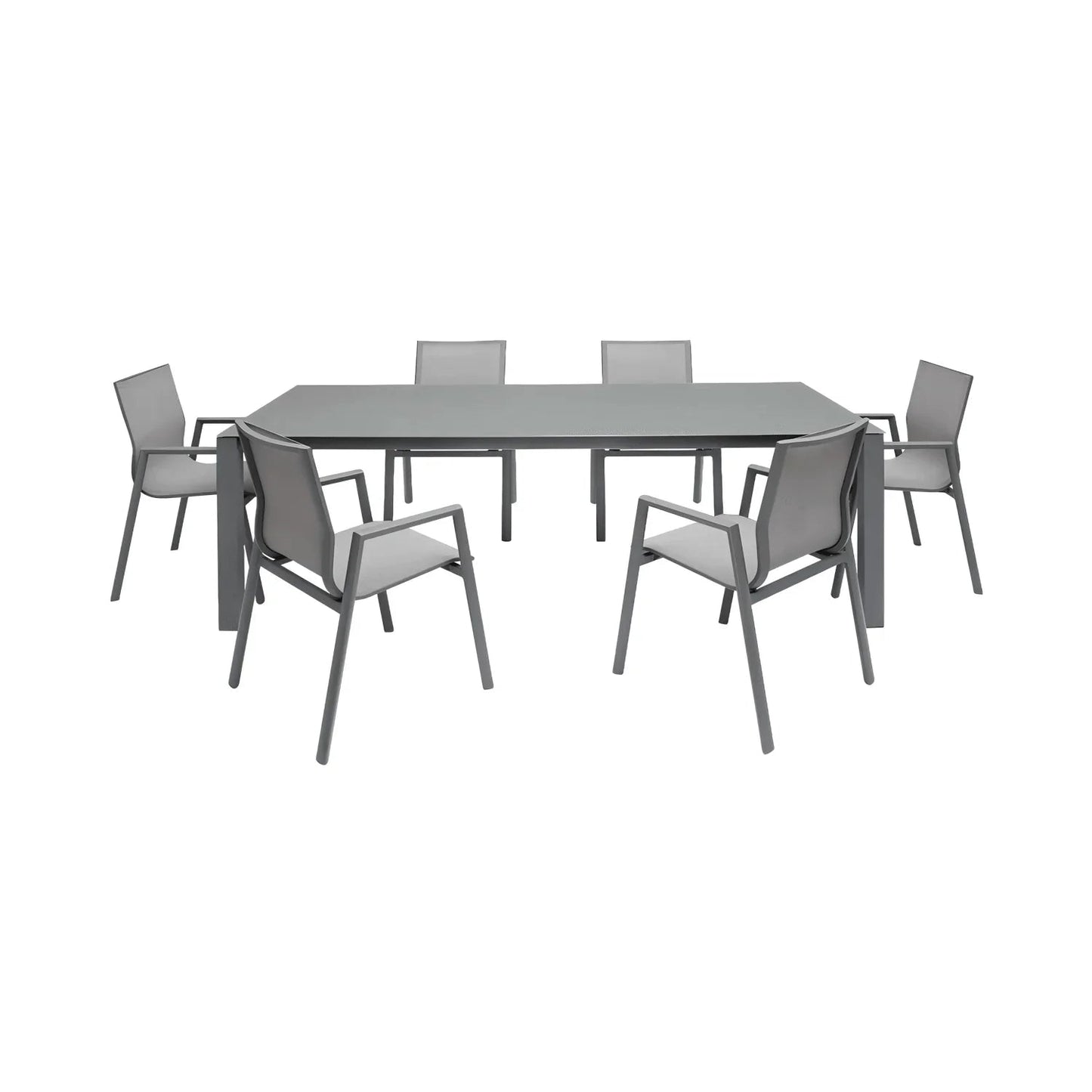 Table à manger d'extérieur Malta grise