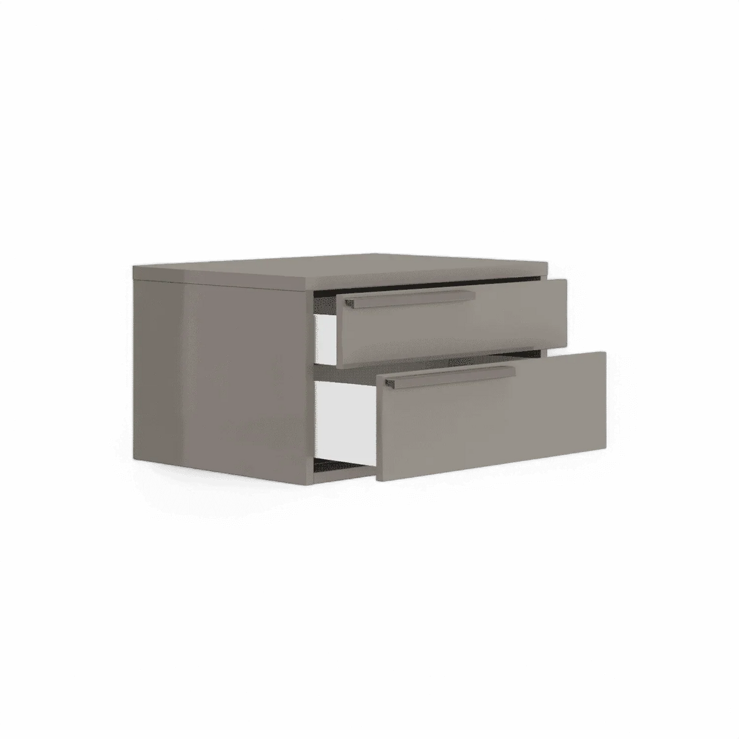 Table de chevet Monarch grise à gauche