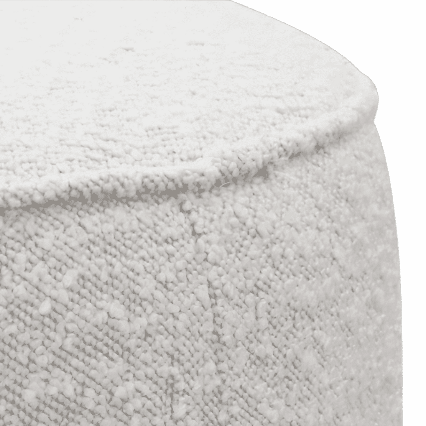 Naomi Ottoman Blanc Boucle