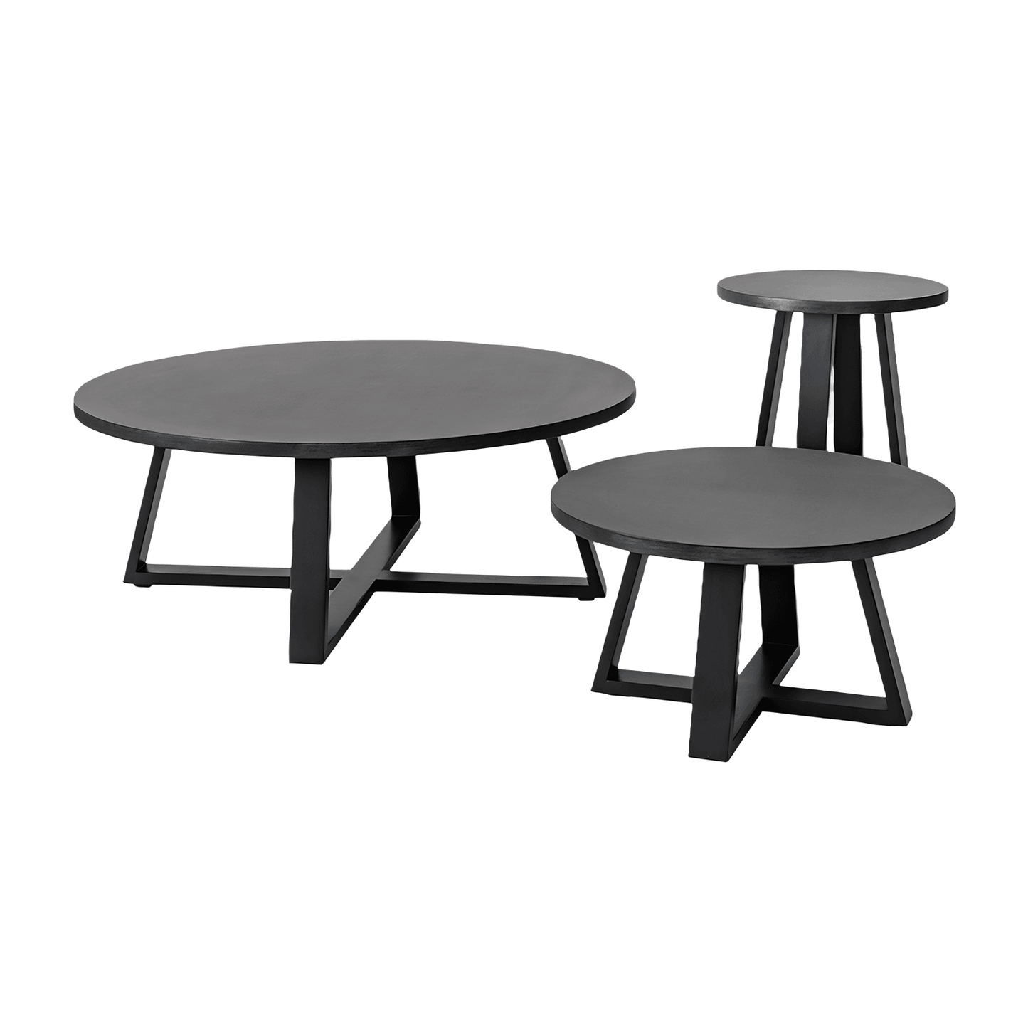 Petite table basse noire Nicola