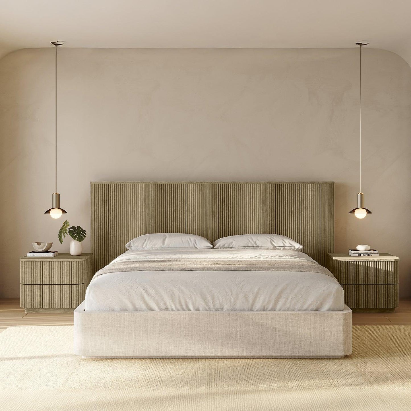 Lit Oxford Chêne Greige