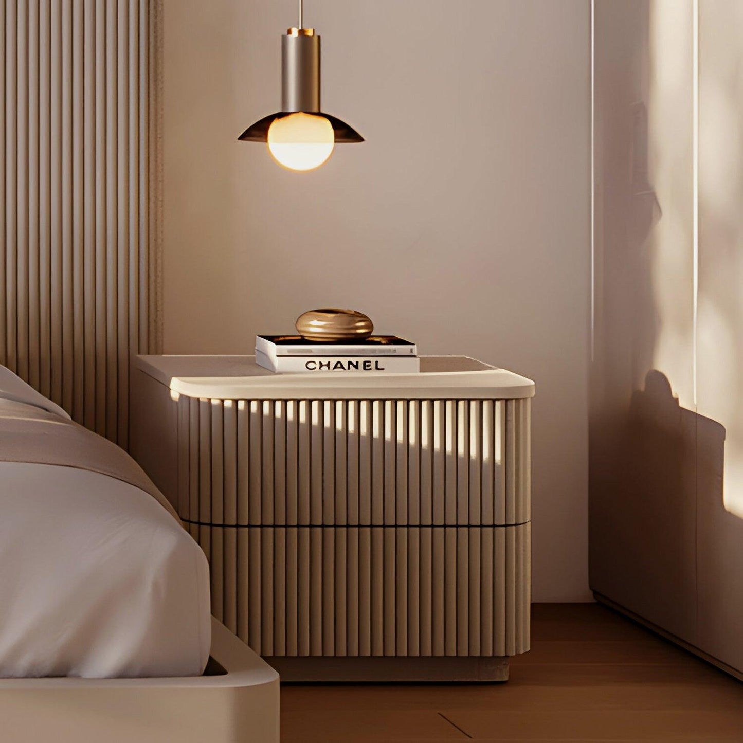 Table de chevet Oxford en albâtre