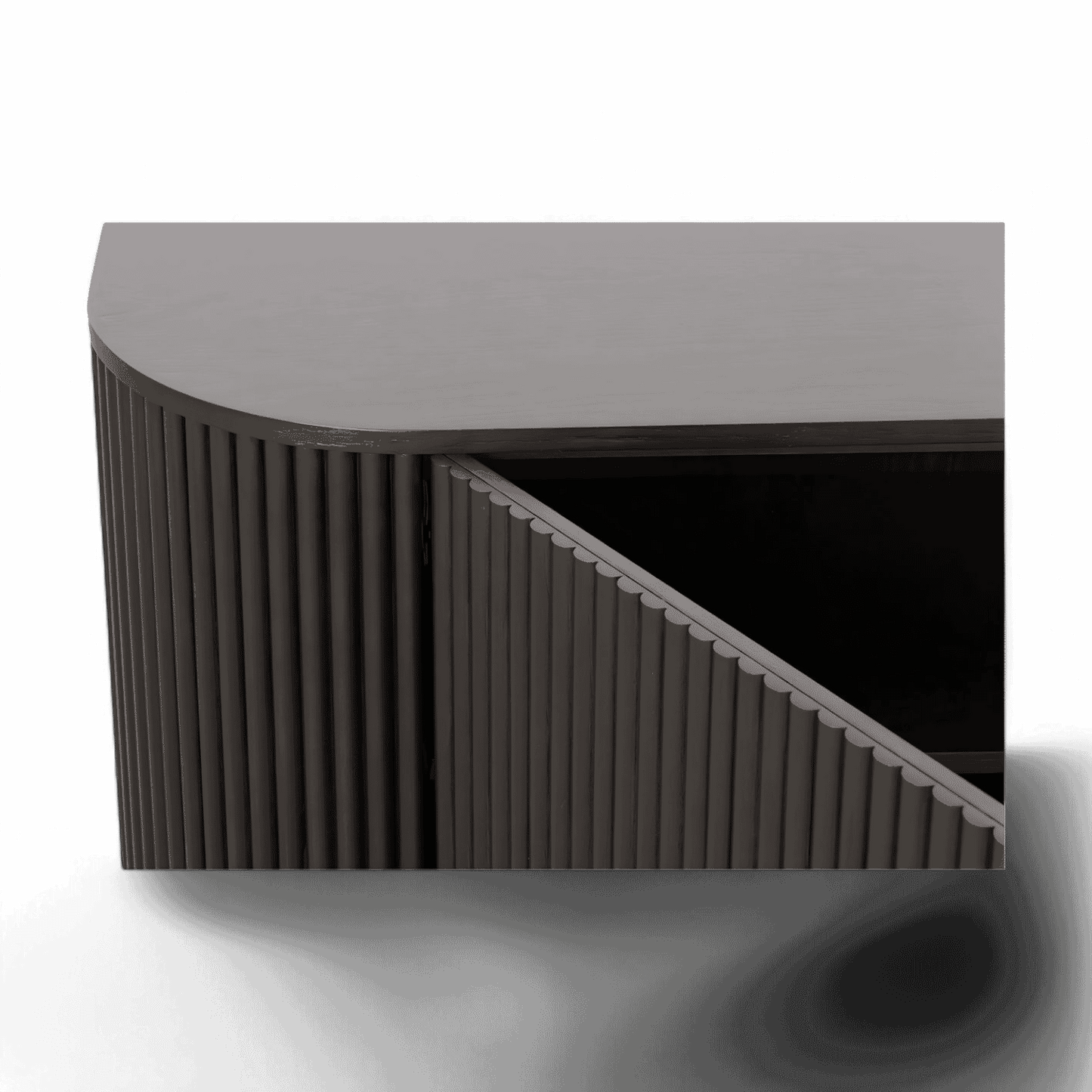 Meuble TV Oxford en bois noir