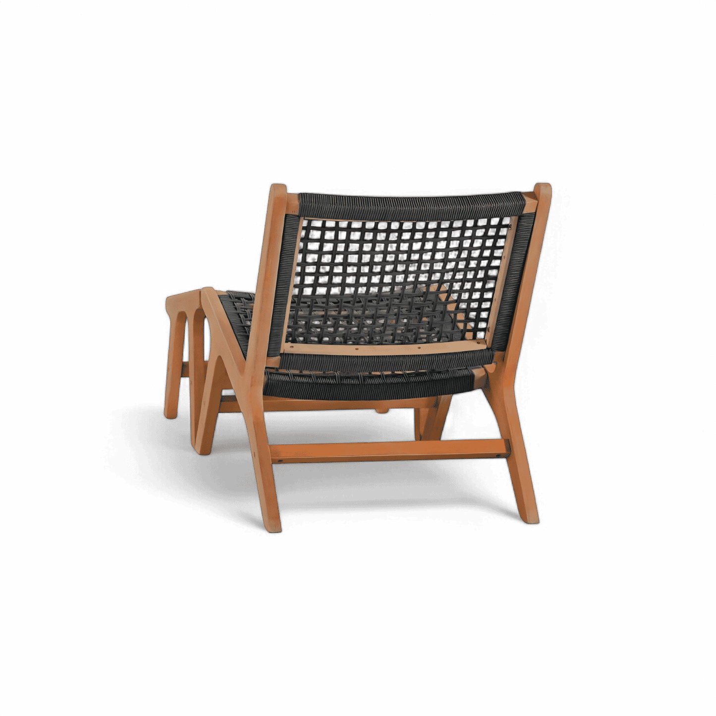 Chaise longue d'extérieur Tahiti gris foncé