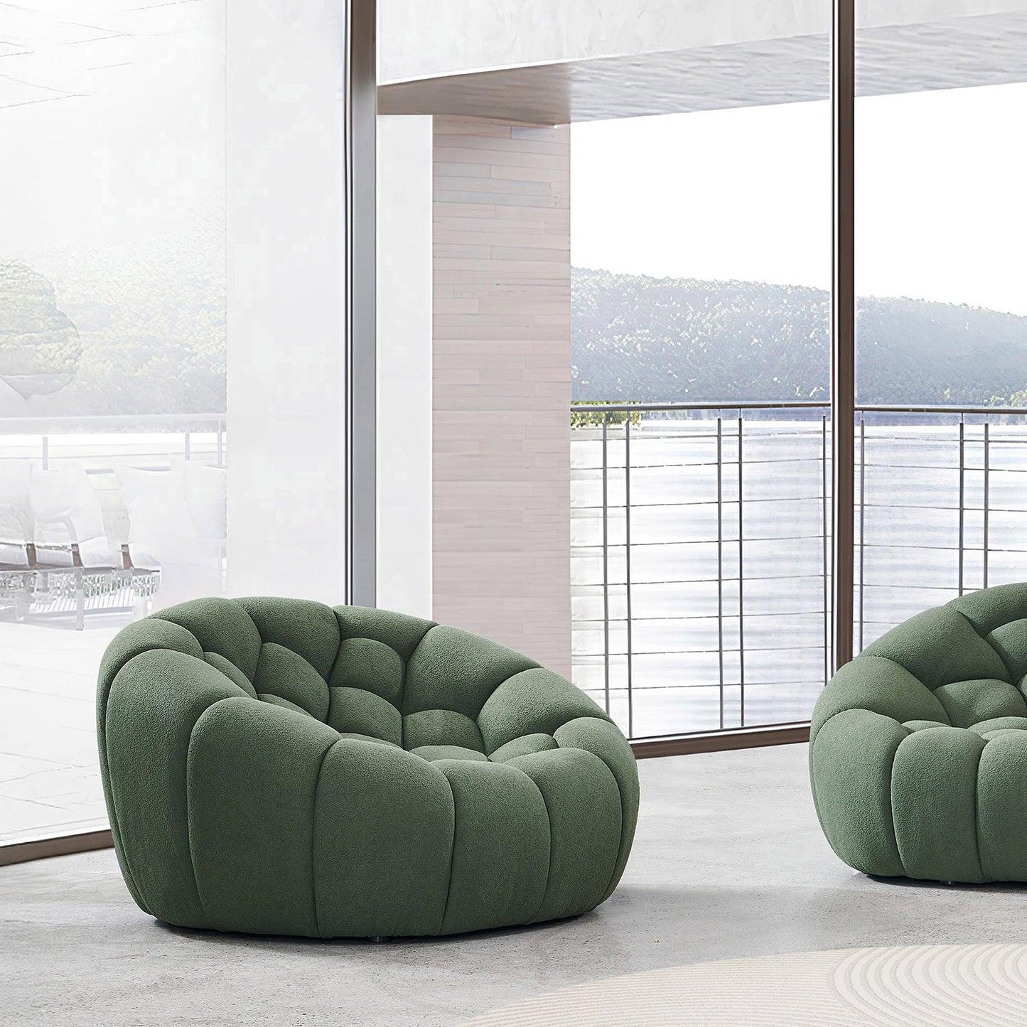 Fauteuil de salon Warby vert