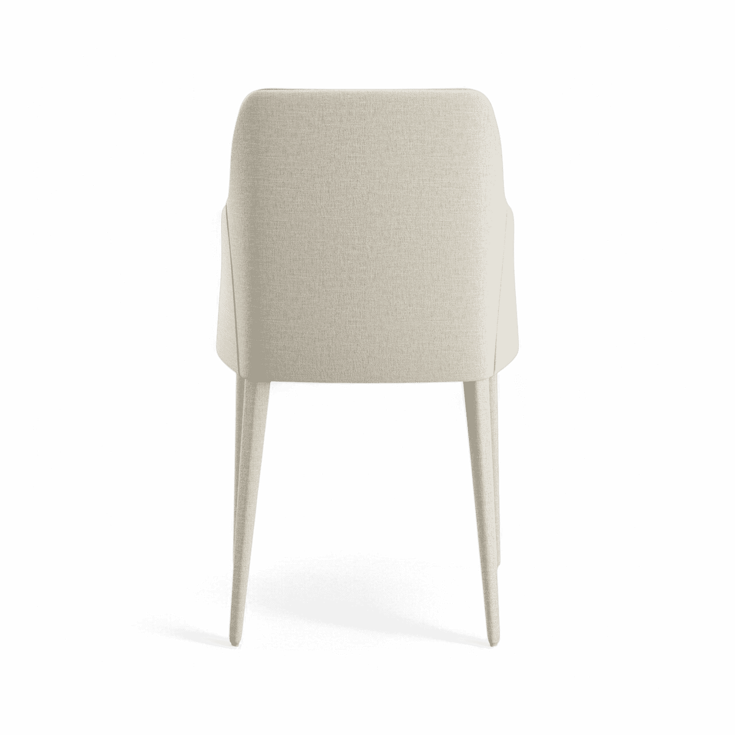 Chaise de salle à manger Zeta en lin blanc