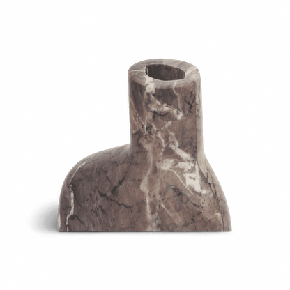 Vase en marbre olive