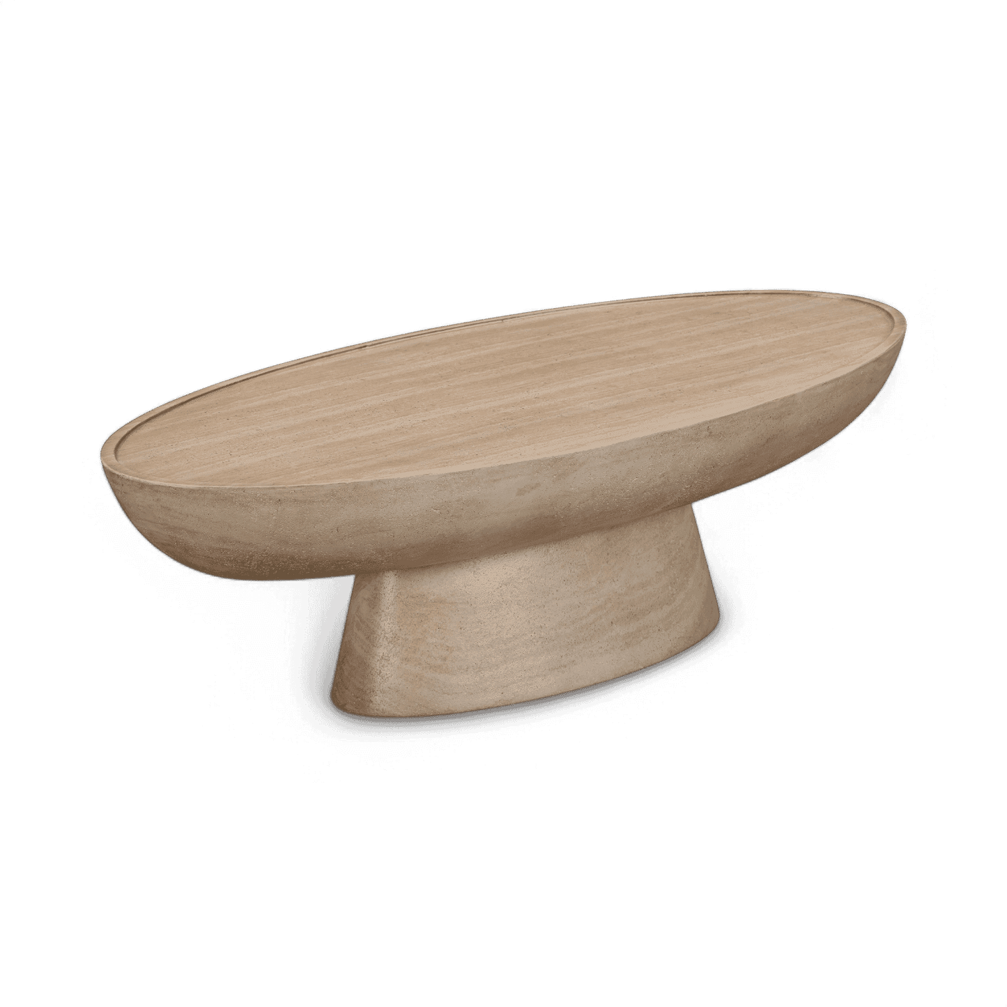 Table basse d'intérieur/extérieur en travertin Gianna