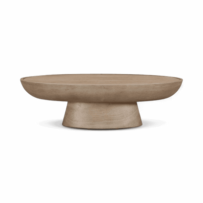 Table basse d'intérieur/extérieur en travertin Gianna