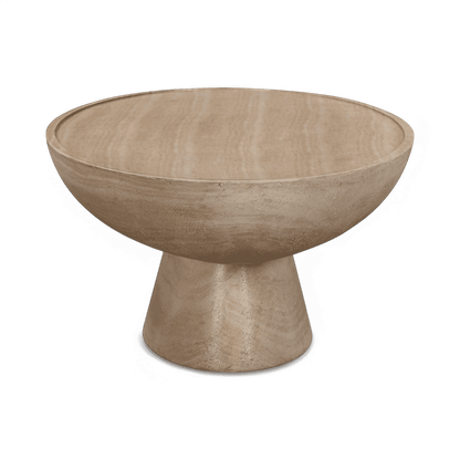 Table basse d'intérieur/extérieur en travertin Gianna