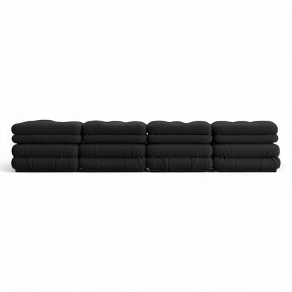 Canapé d'angle Cloud Boucle Noir | Édition limitée Modani x The Kooples
