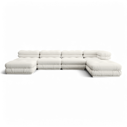 Canapé d'angle Cloud Boucle Blanc | Édition limitée Modani x The Kooples