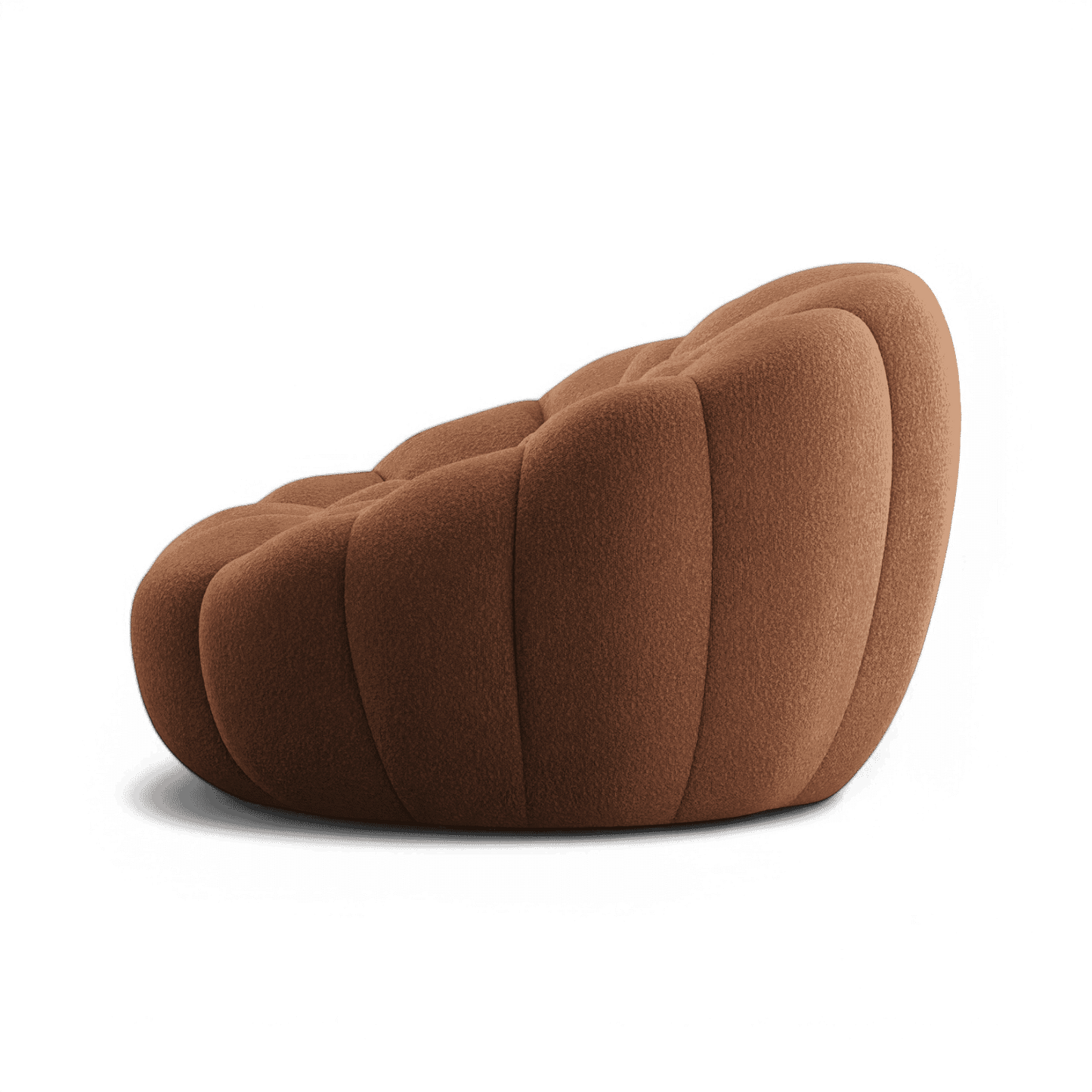 Fauteuil Warby en terre cuite