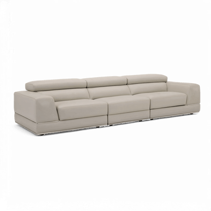 Canapé modulable 3 pièces Amadeo gris clair