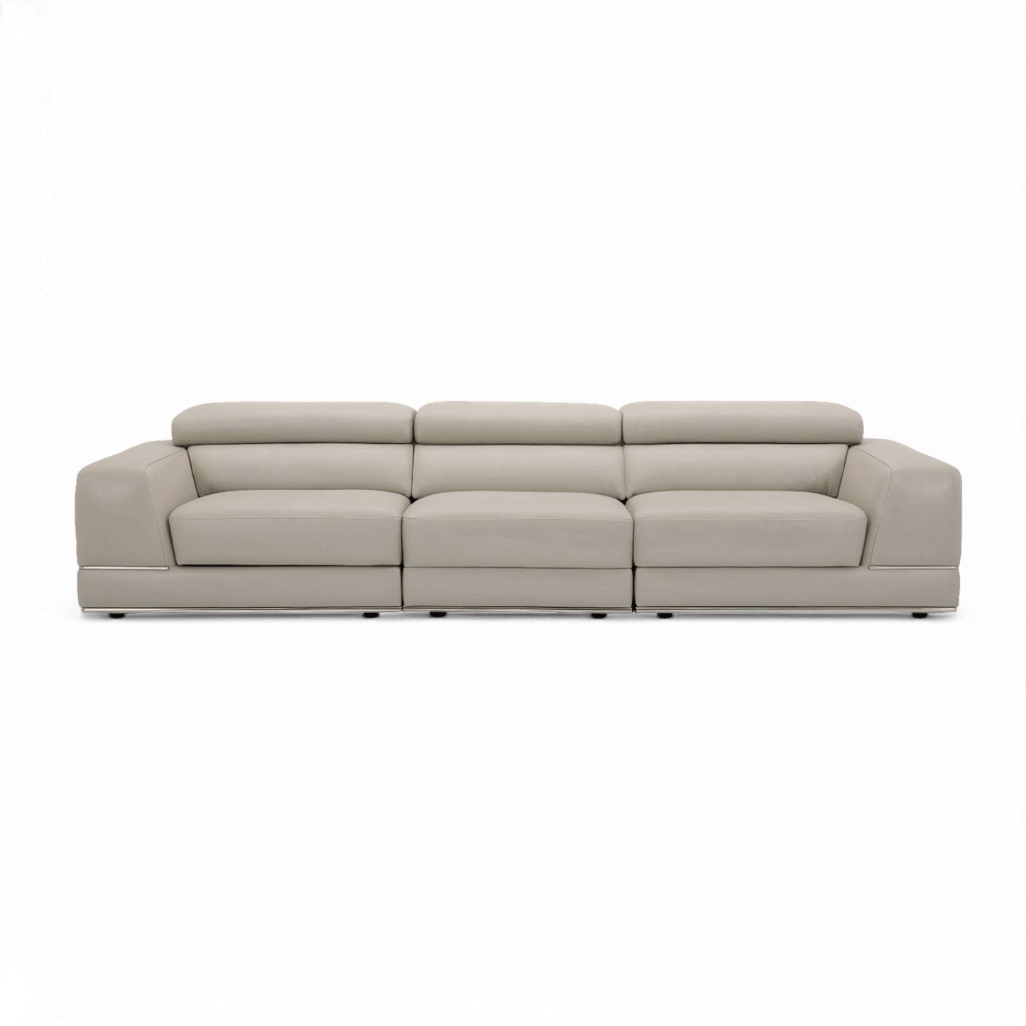 Canapé modulable 3 pièces Amadeo gris clair