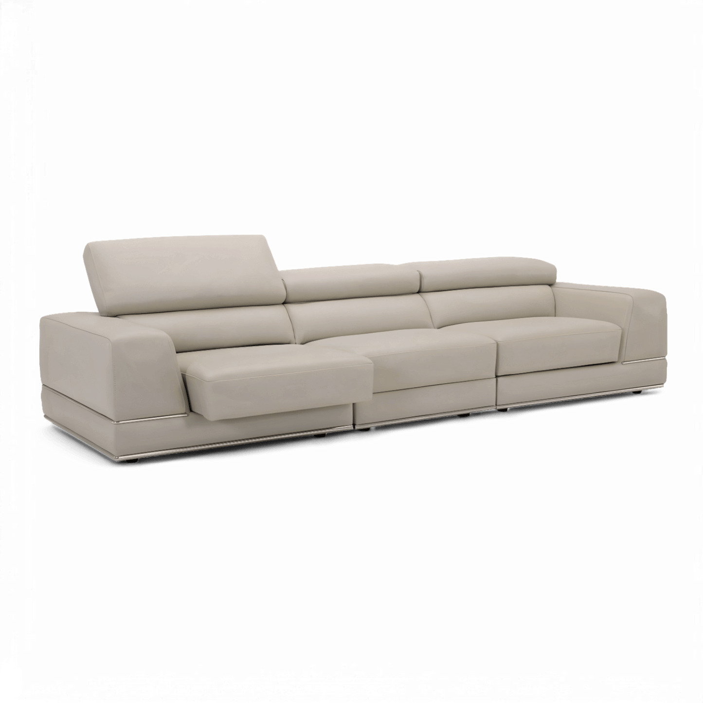 Canapé modulable 3 pièces Amadeo gris clair