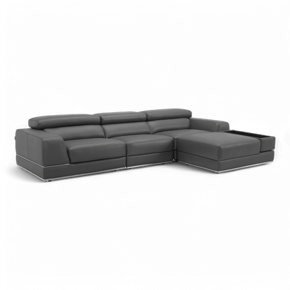 Canapé modulable sectionnel Amadeo gris éléphant