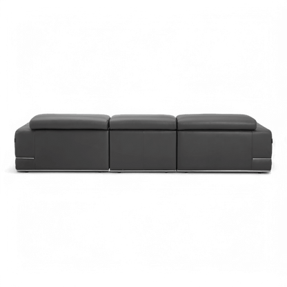 Canapé modulable sectionnel Amadeo gris éléphant