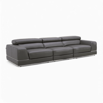 Canapé modulable 3 pièces Amadeo gris éléphant