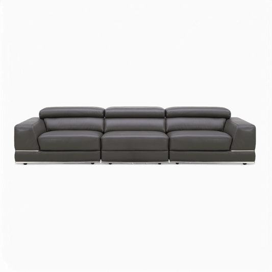 Canapé modulable 3 pièces Amadeo gris éléphant