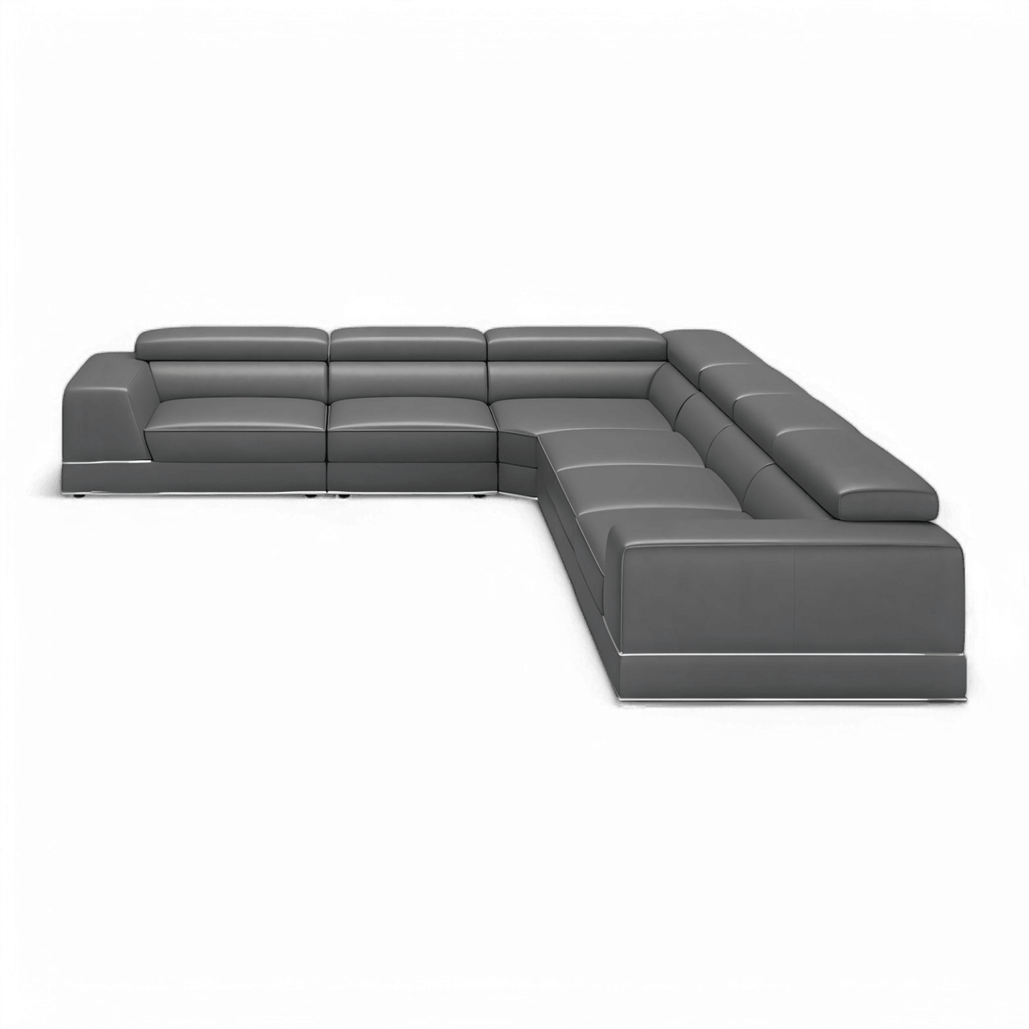 Canapé modulable extensible Amadeo gris éléphant