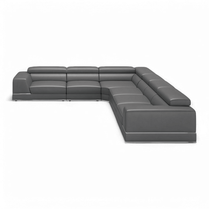 Canapé modulable extensible Amadeo gris éléphant