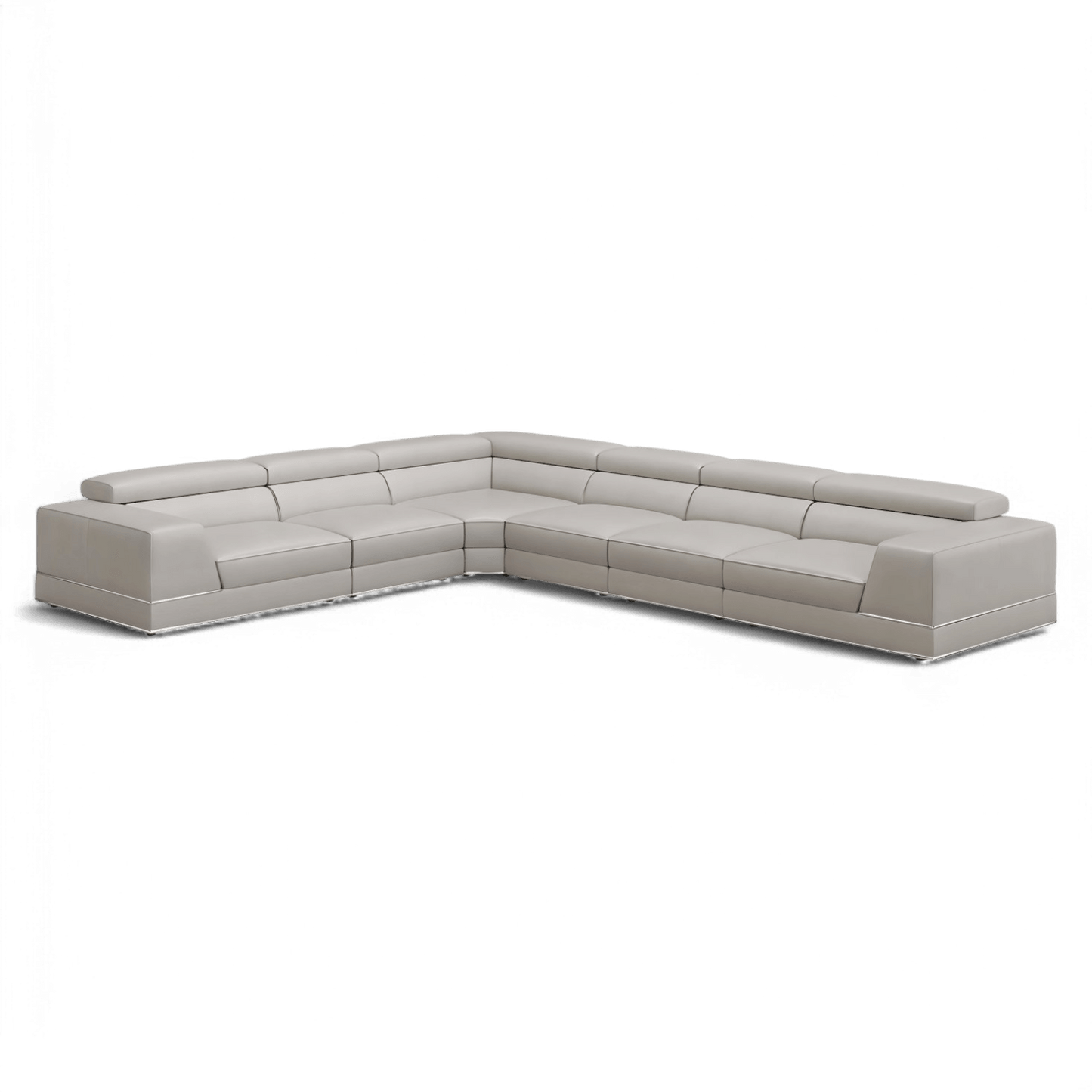 Canapé modulable extensible Amadeo gris clair