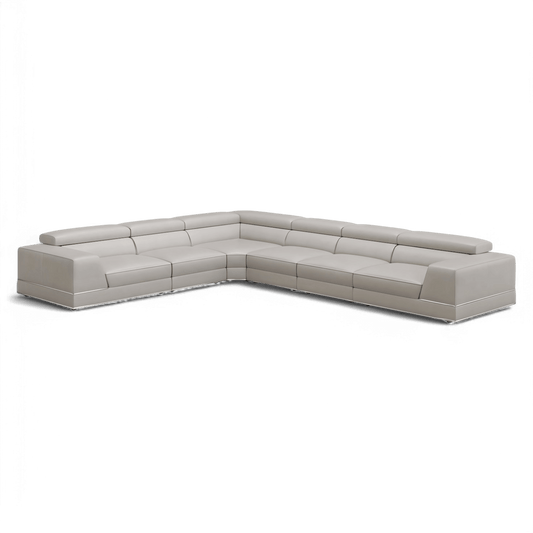Canapé modulable extensible Amadeo gris clair