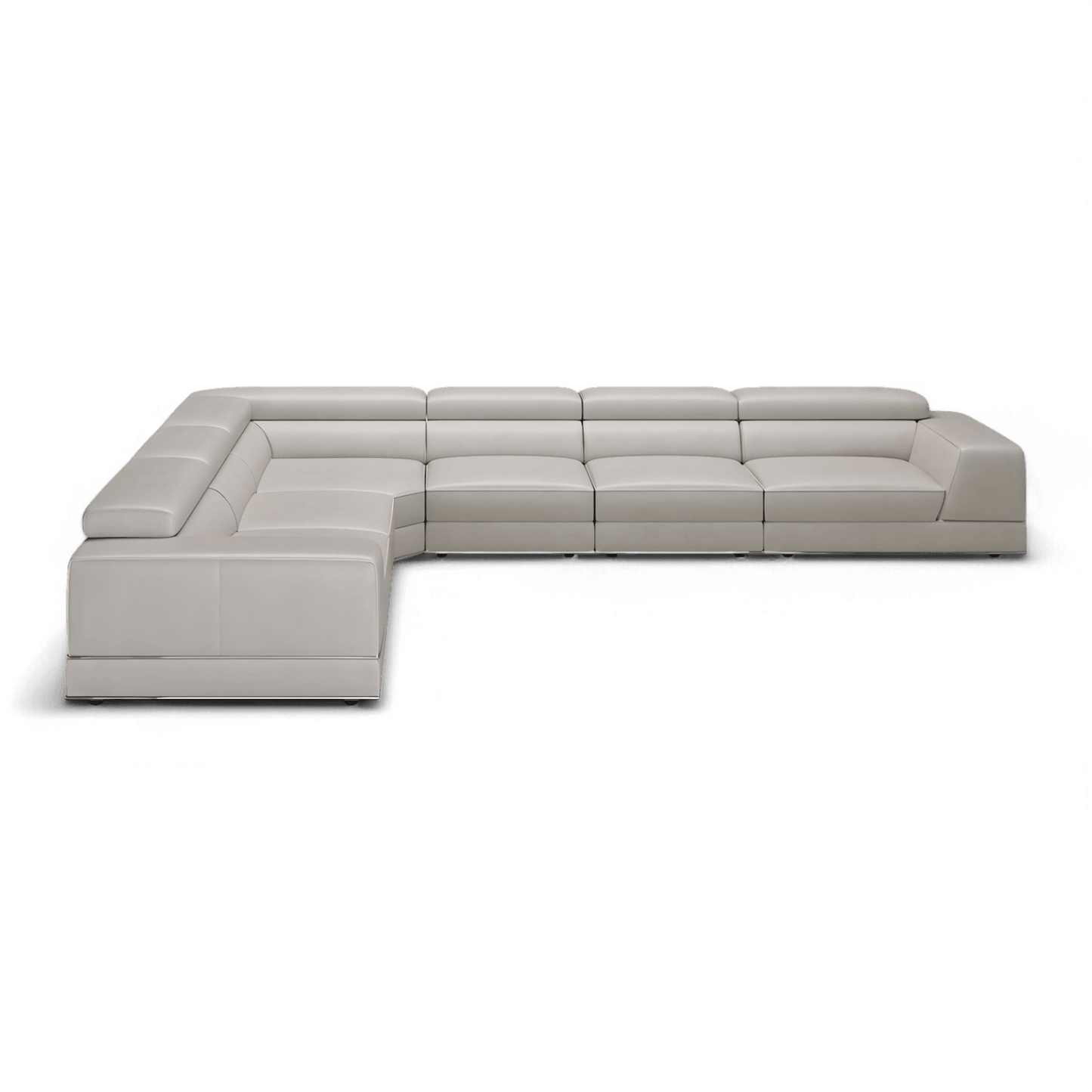 Canapé modulable extensible Amadeo gris clair