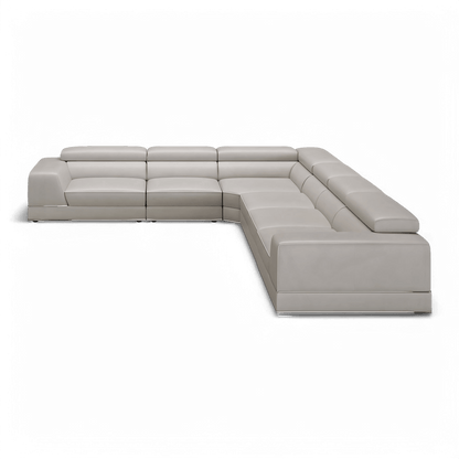 Canapé modulable extensible Amadeo gris clair
