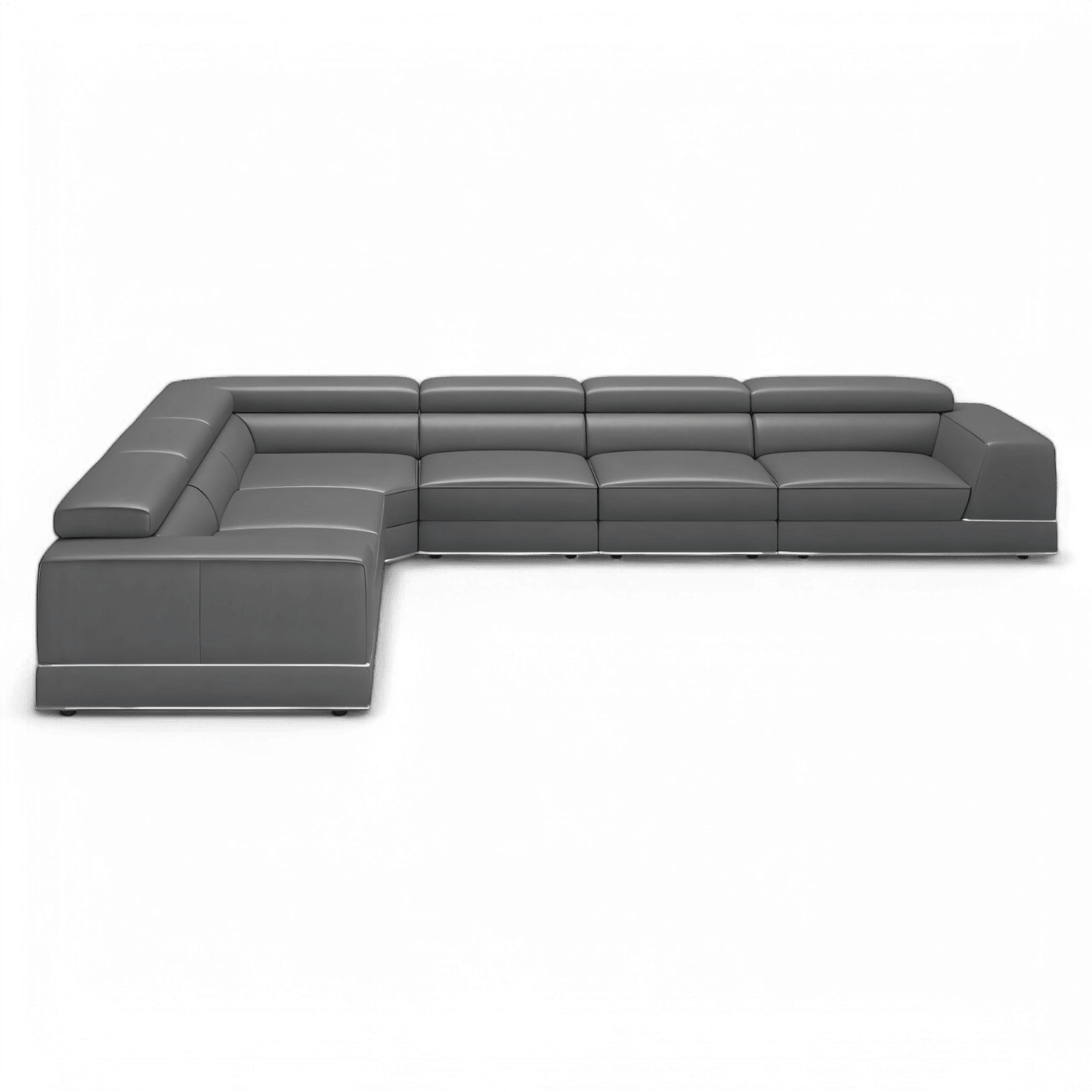 Canapé modulable extensible Amadeo gris éléphant