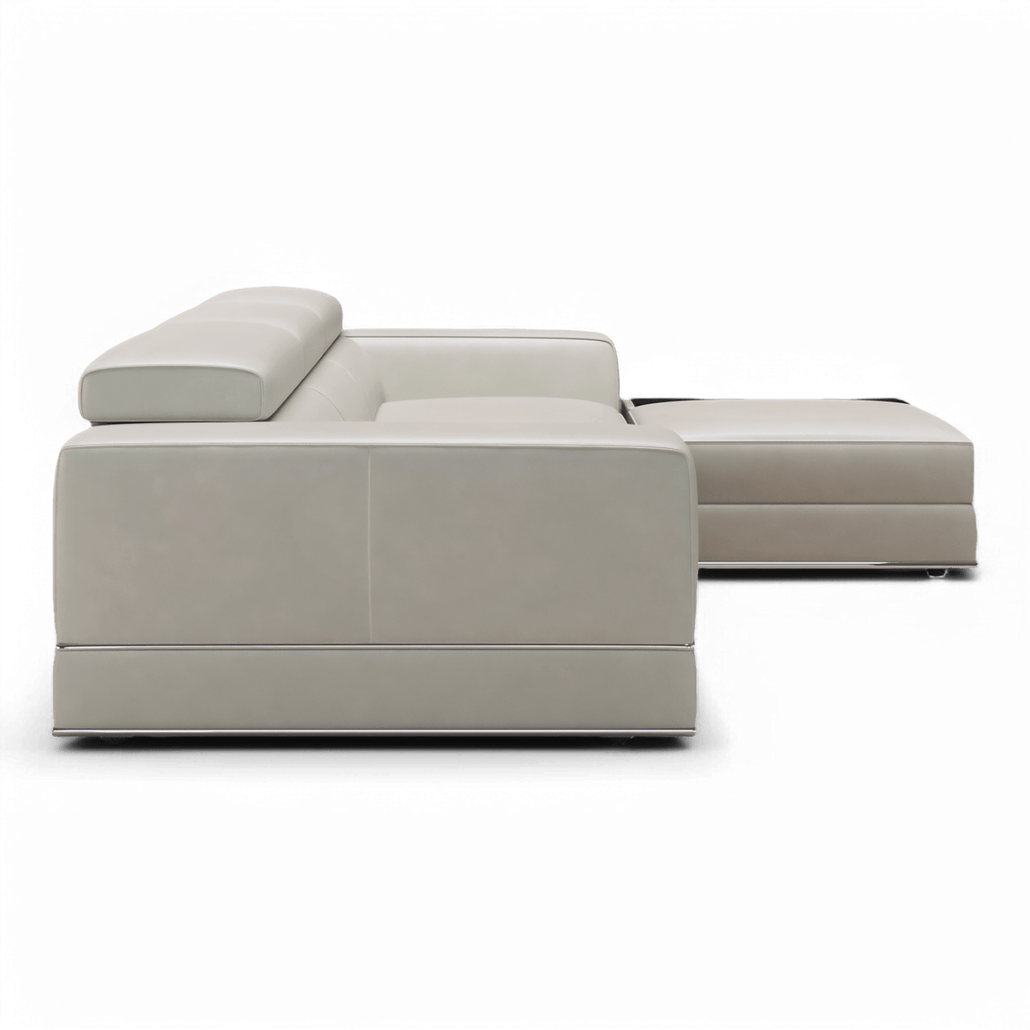 Canapé modulable sectionnel Amadeo gris clair
