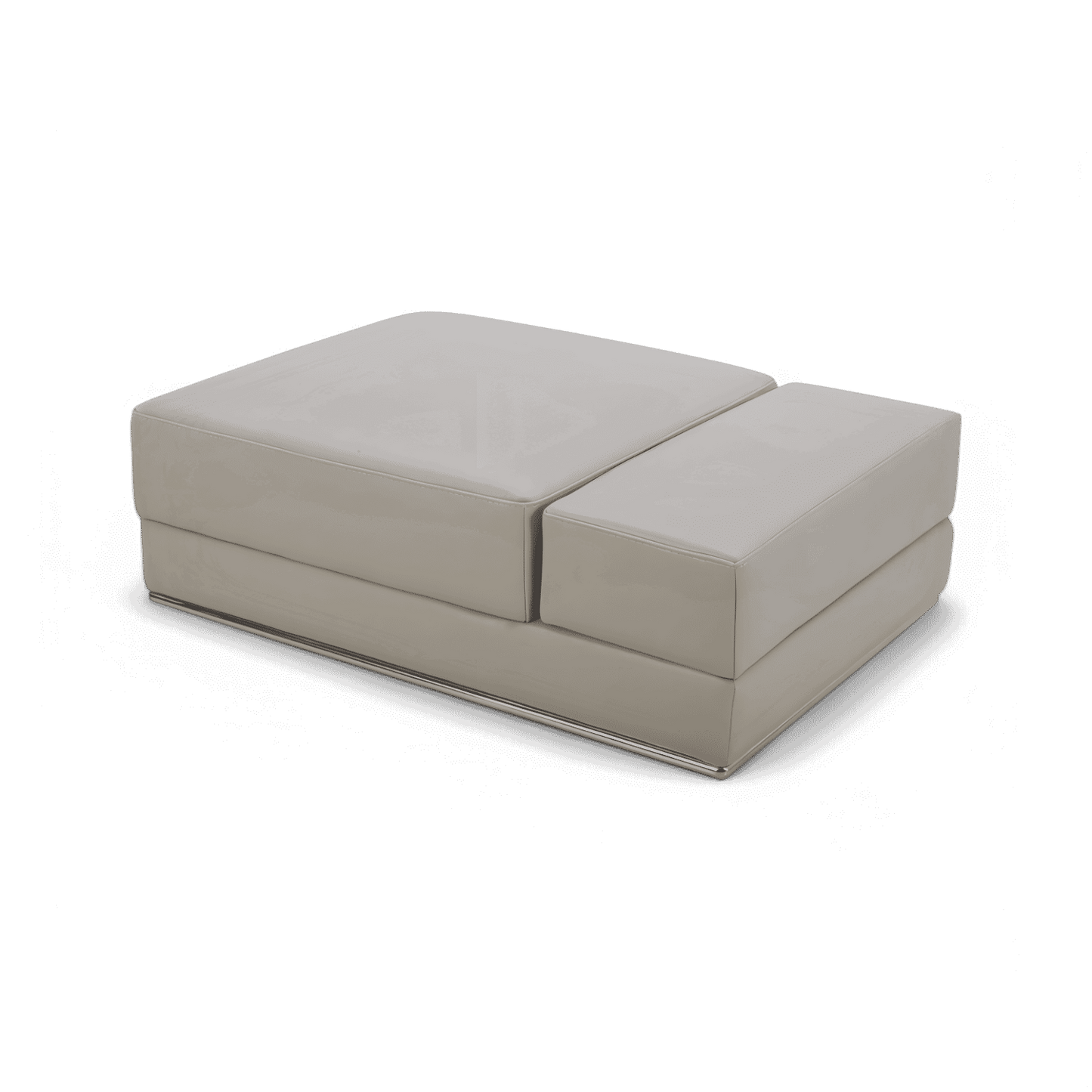 Pouf Amadeo gris clair