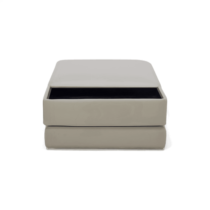 Pouf Amadeo gris clair